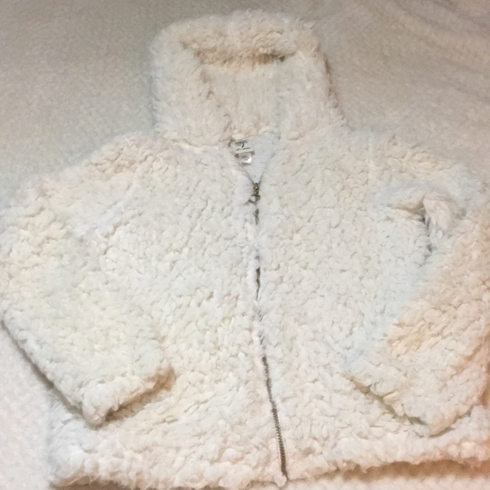Women’s fur self esteem jacket xlarge zip up